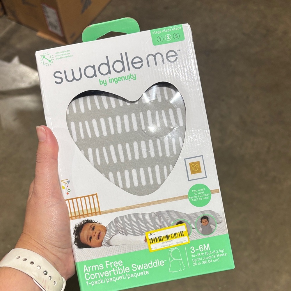 Ingenuity Gray Convertible Swaddle